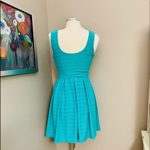 B. Darlin Teal Summer Dress Size 7/8 - Picture 3 of 4